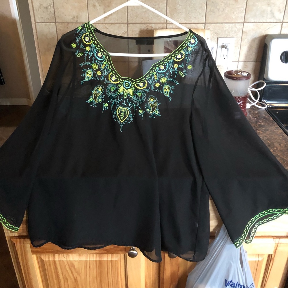 Beautiful sheer dress blouse